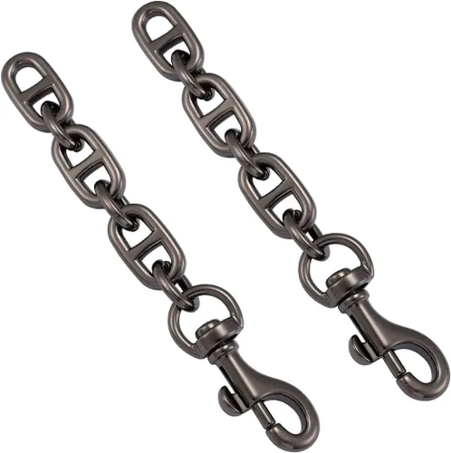 Miniatura 11 de Anbys 2 piezas de correa extensora para bolsa, cadena alargadora de bolsa, forma oblonga, de repuesto, para bolso cruzado, bolso de hombro