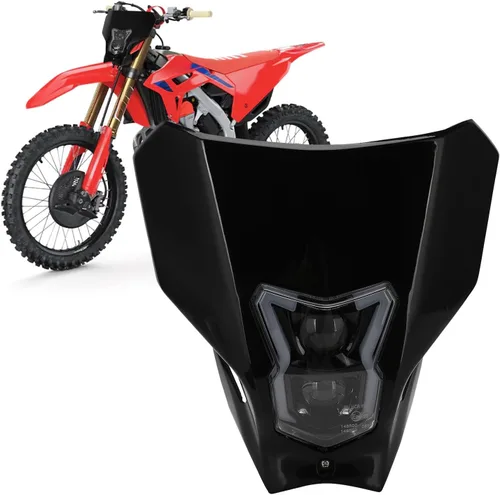 Faro delantero de motocicleta universal para CRF450R CRF450L CRF450RX CRF250L CRF250L RALLY CRF300L CRF300L RALLY CRF250R CRF250F negro