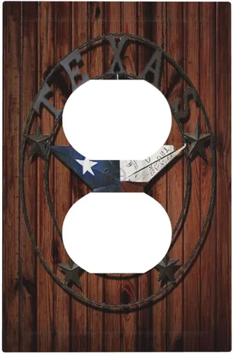 Miniatura 59 de Mid Century Morden Boho - Placa de pared para interruptor de luz dúplex de 1 banda, placa frontal decorativa eléctrica para receptáculo para baño