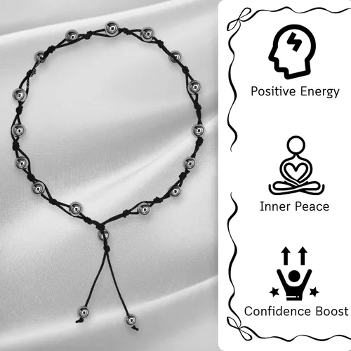 Miniatura 138 de Amazing Gemstone Crystal Anklet Ankle Bracelets for Women - Waterproof Beaded Healing Crystal Anklets, Plus Size Chakra Gemstone Bead Anklet