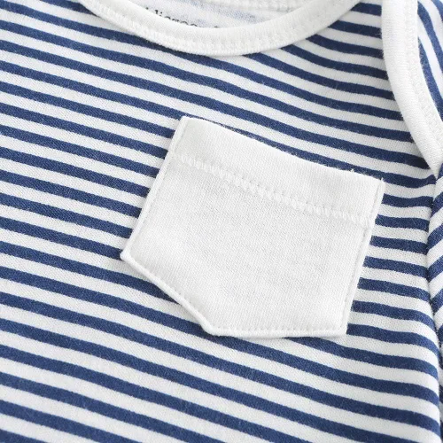 Miniatura 5 de Chamie Ropa de algodón para bebé recién nacido, paquete de 3 mamelucos de manga corta para niños y niñas