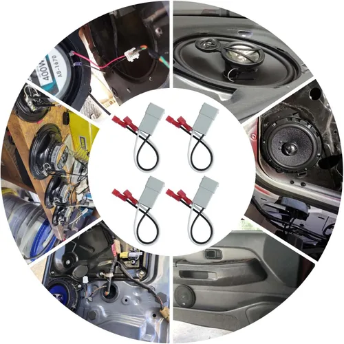 Miniatura 3 de Paquete de 4 arneses de altavoz de repuesto para modelos Honda Accord Civic CRV Acura CL TL RL Integra - Adaptador de arnés de cableado de altavoz