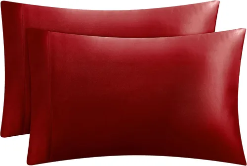 Miniatura 33 de Juicy Couture Juego de sábanas de satén de tamaño individual, juego de sábanas sedosas de bolsillo profundo con 1 sábana bajera, 1 sábana encimera