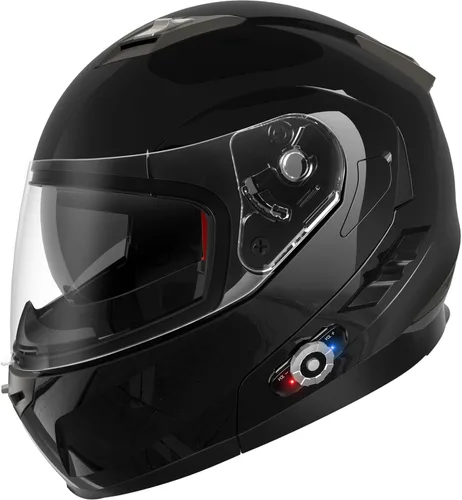 Miniatura 10 de FreedConn BM2-S - Casco de motocicleta con Bluetooth y función de marcación de voz, manos libres, 500 m/ 2 – 3 conductores, DOT con Bluetooth