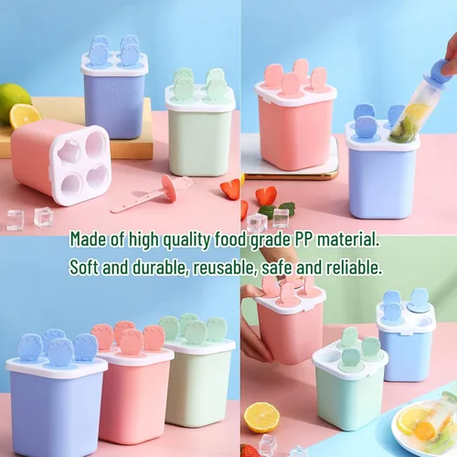 Miniatura 7 de Moldes de paletas de silicona, 12 piezas de moldes de silicona de fácil liberación, sin BPA, moldes para hacer paletas de hielo, moldes para hacer