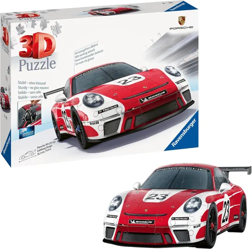 Miniatura 8 de Ravensburger Iconics: Porsche 3D Puzzle para niños 8+