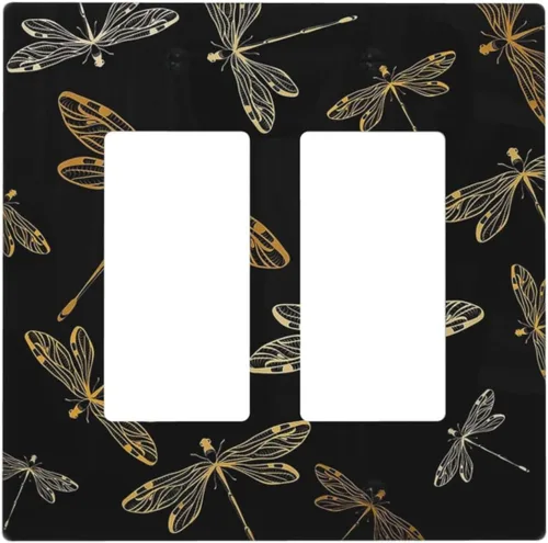 Miniatura 111 de Cubierta de Interruptor de Luz de 1 Gang con Flores Silvestres Bohemias, Hierbas, Floral, Decorativa, Planta Botánica, Naturaleza, Acuarela, Placa