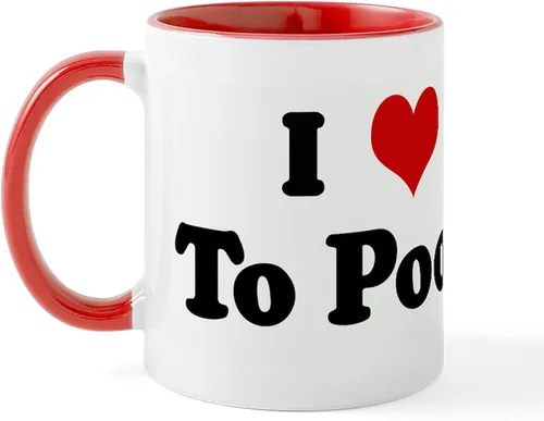 Miniatura 64 de CafePress Time To Poop Mugs Taza de café de cerámica de 11 oz (11.0 fl oz)