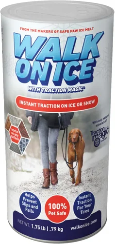Traction Magic Walk on Ice - Agarre instantáneo para nieve y hielo, evita resbalones y caídas, seguro para niños, mascotas y automóviles, mezcla