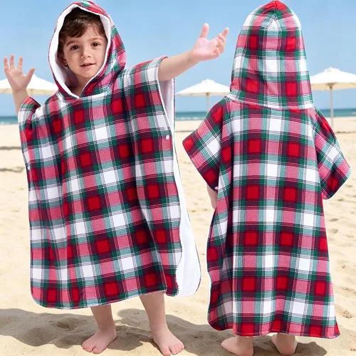 Miniatura 17 de Toallas tipo poncho con capucha para niños pequeños, de gran tamaño (2-4 años, 22 x 22 pulgadas), hechas de 100% algodón suave, toallas absorbentes