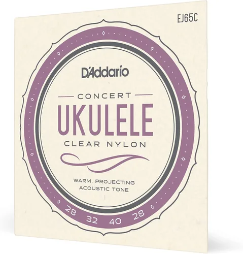 Miniatura 15 de D'Addario Cuerdas de ukelele soprano/concierto, fluorocarbono, EJ99SC, juego de 4 cuerdas, paquete de 1