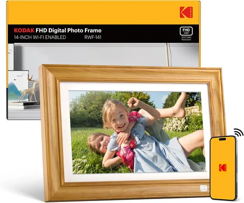 Miniatura 10 de KODAK Marco de fotos digital WiFi de 10.1 pulgadas con almacenamiento de 32 GB, marco de fotos digital inteligente electrónico, pantalla táctil IPS