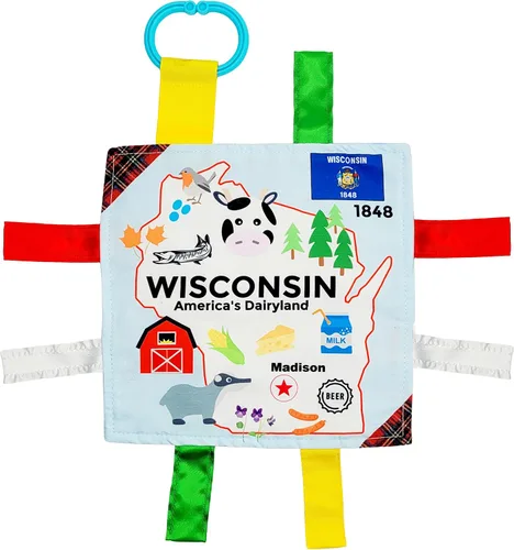 Miniatura 25 de Baby Jack & Co - Cochecito de juguete para bebés de 8 x 8 pulgadas, juguete para bebés, juguetes arrugados para desarrollar cinco sentidos, aprende