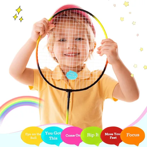 Miniatura 5 de Sosation 24 piezas de amortiguador de vibraciones de tenis colorido para raqueta de tenis para mujeres y hombres, accesorios de equipo, 6 estilos