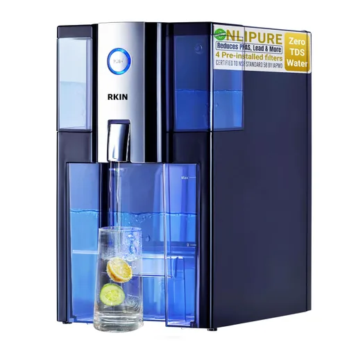 Filtro de agua purificador de ósmosis inversa sin instalación - Edición Onlipure, filtro de agua de encimera, 0 TDS, Certificado por IAPMO R&T,