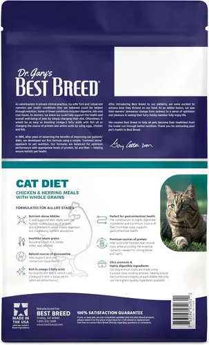 Miniatura 3 de Best Breed Dieta para gatos fabricada en Estados Unidos [alimento seco natural para gatos para todas las edades] – 4 libras.