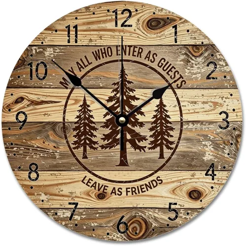 Miniatura 22 de ArogGeld God Bless America USA 250th Anniversary Clock 250 Years of Freedom 1776-2026 Wooden Wall Clocks Battery Operated 10 Inch Men Cave Home