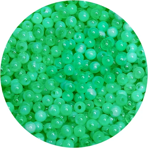 Miniatura 62 de BONNY BOXX 2000 piezas 4 mm cuentas redondas de acrílico de zafiro suave, bolas de plástico de chicle de burbujas, cuentas gruesas de bolas