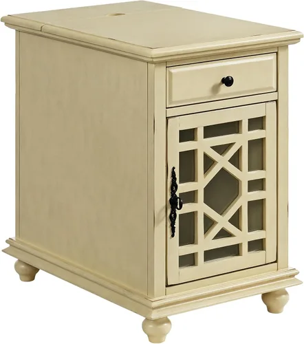 Miniatura 17 de Martin Svensson Home Elegante mesa auxiliar para silla con potencia, 24 pulgadas de ancho x 16 pulgadas de profundidad x 25 pulgadas de alto, negro