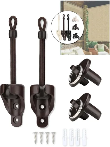 Miniatura 17 de Coolaroo - Piezas de repuesto para atar sombra y tapa de extremo con kit de anillo, resistencia a la intemperie, compatible con persianas