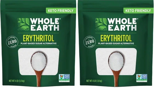 Miniatura 9 de Whole Earth Sweetener Company Alternativa de azúcar cero calorías a base de plantas, 100% eritritol, 64 onzas.