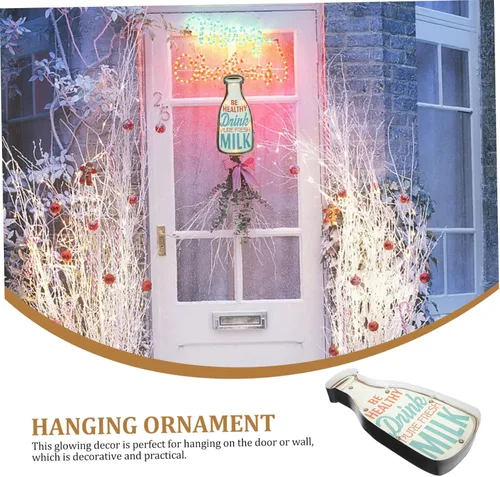 Miniatura 9 de OSALADI 1 pieza de luces decorativas delicado colgante de pared restaurante colgante decoración artesanal brillante escena de pared colgante