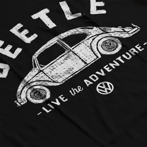 Miniatura 5 de Volkswagen Beetle White Live The Adventure Retro Logo Sudadera con capucha para hombre