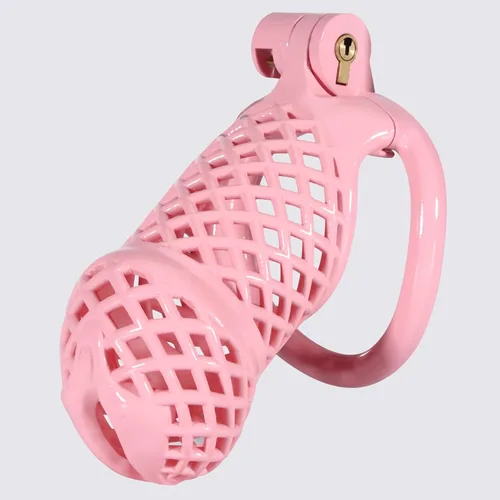 Miniatura 10 de Jaula de castidad masculina, dispositivo de castidad pequeño con anillos de 5 tamaños y sonido uretral para hombre, equipo de bondage,