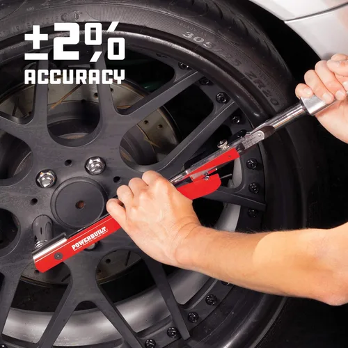 Miniatura 6 de Powerbuilt Llave dinamométrica de transmisión de 1/2 pulgada con viga deflectora, rango de torque exacto de 20 a 220 libras-pie, medición precisa
