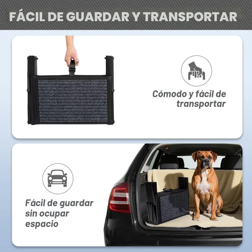 Miniatura 4 de Escaleras plegables para perros grandes, con superficie antideslizante, rampa ligera con capacidad para hasta 250 libras, 5 escalones