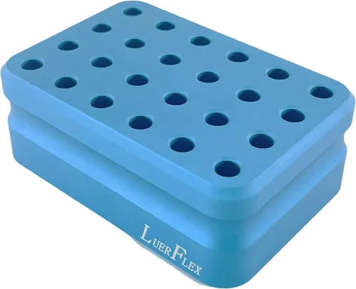 Miniatura 9 de Tubo de Bloque de Enfriamiento de Aluminio para Enfriador de 96 Pozos para Tiras de Placas PCR de 0.1ml 0.2ml, Paquete de 1