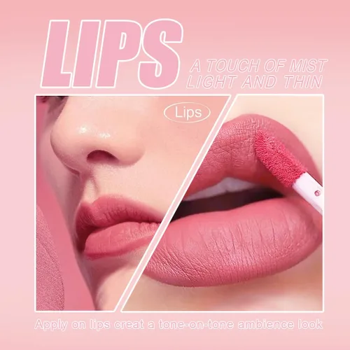 Miniatura 8 de BestLand Juego de 3 lápices labiales líquidos rojos atrevidos, seductores, brillo de labios mate de larga duración, impermeable, alto pigmento a
