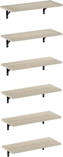 Miniatura 18 de Furinno Rossi Estante de Pared Flotante en Forma de Escalera, Espresso