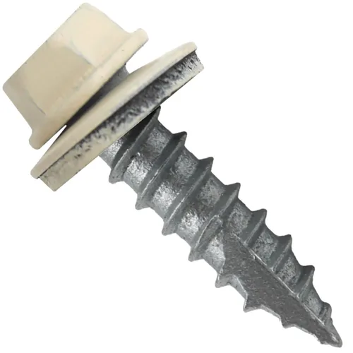Miniatura 17 de HERR #14 CHARCOAL Tornillo de techo de chapa metálica de cabeza hexagonal: 250 tornillos x 1