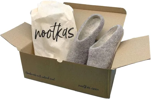 Miniatura 6 de Nootkas Pantuflas tipo mule para mujer de lana merino de fieltro 'Astoria