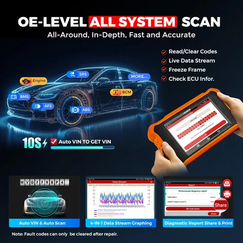 Miniatura 4 de LAUNCH Creader Elite V3.0 para escáner BMW OBD2, herramienta de escaneo bidireccional de sistemas completos 2026, todos los servicios de V3.0 apto