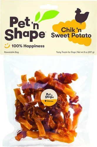Miniatura 10 de Pet 'n Shape Sweet Potato Chews – Golosinas naturales de batata envuelta en pollo para perros - 42 onzas