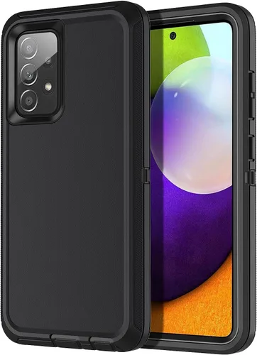I-HONVA Funda para Samsung Galaxy A52 5G a prueba de golpes, a prueba de polvo y caídas, 3 capas de protección de cuerpo completo [sin protector de