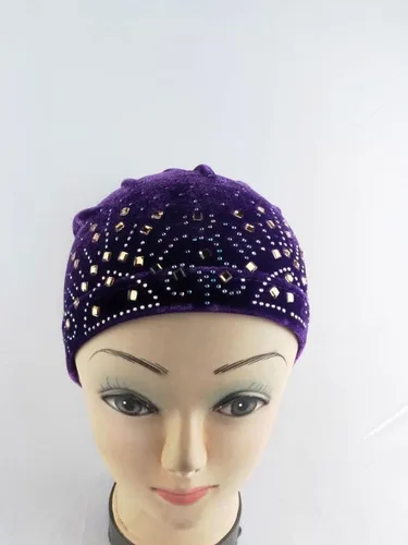 Miniatura 6 de MSBRIC - Gorros de terciopelo para mujer, color 1933