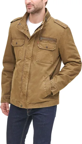 Miniatura 4 de Levis Chaqueta militar de algodón lavado grande y alto para hombre