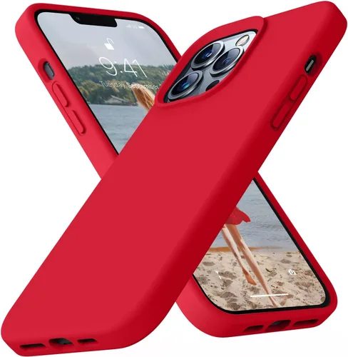 Miniatura 109 de Funda compatible con iPhone 13 de 6.1 pulgadas, de silicona líquida premium [forro de microfibra suave antiarañazos], goma de gel, protección Uva