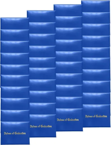 Miniatura 46 de Gradplaza Cubierta de diploma para certificado de 8.5 x 11 pulgadas impreso "Diploma de graduación" negro soporte para diploma liso para escuela