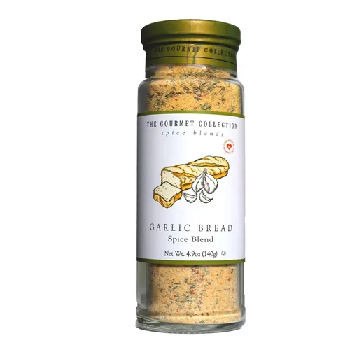 The Gourmet Collection Spice Blends Mezcla de especias para pan de ajo, condimento de mantequilla de ajo para cocinar, sin sal, pan, arroz y aderezo