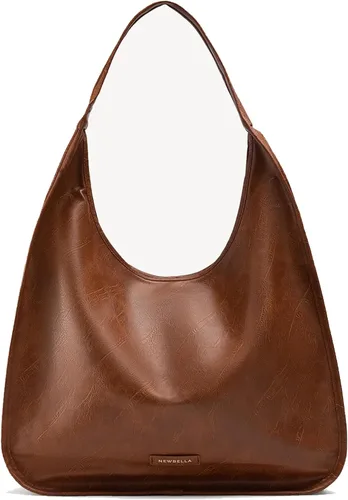 Miniatura 53 de NEWBELLA Bolso Hobo para mujer - Bolso de hombro y bandolera de cuero sintético, bolso de mano espacioso para el trabajo y uso diario