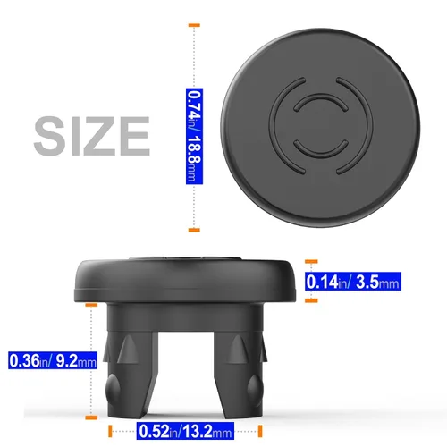 Miniatura 2 de Biomed Solutions - Tapón de goma butílica de 0.787 in con dos patas para liofilización y liofilización, botella de vidrio de liofilización, 100 Negro