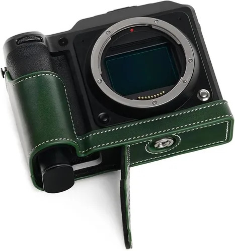 Miniatura 12 de Hecho a mano Cuero auténtico medio cámara caso bolsa cubierta para Hasselblad X2D 100C color negro