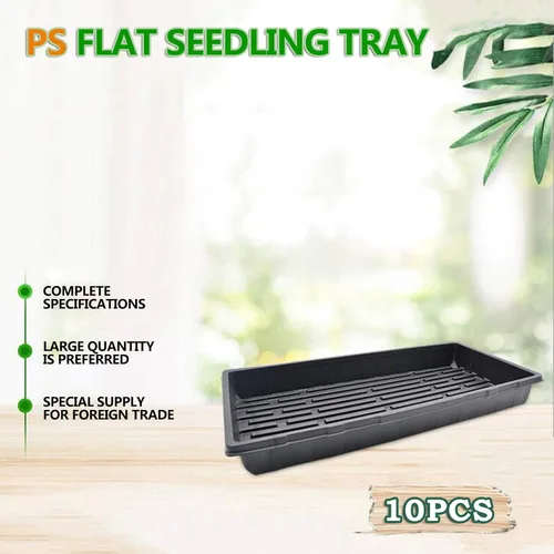 Miniatura 7 de Seed Starter Tray,2 Pack 21" x 11" x 2",Heavy Duty Plastic No Drain Holes Plant Trays,Microgreens Growing Trays,Seedling Starter Trays for