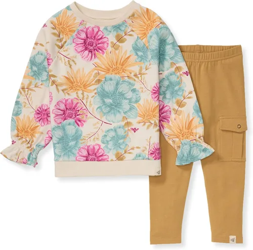 Miniatura 39 de Burt's Bees Baby Conjunto de camiseta y pantalón para bebé, túnica y leggings, 100% algodón orgánico