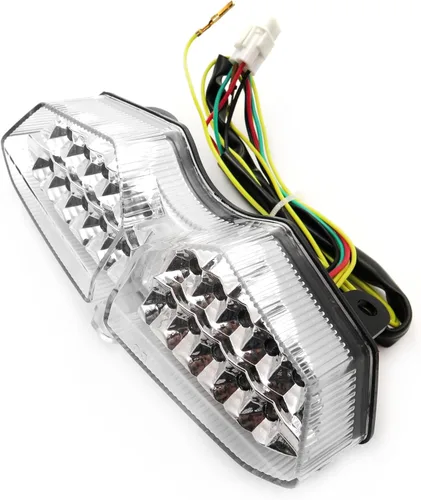 Miniatura 11 de MT178- Luz trasera integrada intermitentes compatibles con YZF R6 03-05 XTZ1200 12-14 Smoke Claro