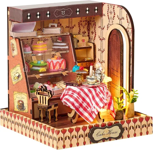 Miniatura 10 de BenBen - Kit de rincón de libros - Kit de casa en miniatura DIY para adultos, adolescentes, casita de libros en miniatura, decoración de estantería